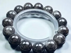 HZz8j19]ブラックシルバールチル　約15mm大珠　勝負に打ち克つ　超品位