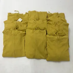 02w21291 GU ジーユー  スウェットフルジップパーカー 10点セット  イエロー L  メンズ  タグつき  パーカー  コットン  【中古品】