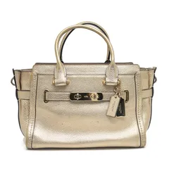 コーチ スワッガー27 キャリーオール レザー ゴールド ※ストラップ欠品