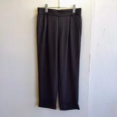 美品✨ ジャーナルスタンダード JOURNAL STANDARD ワイド パンツ スラックス 無地 シンプル ブラック 黒 プレスタック  ロールアップ ビジネス カジュアル 上品  日本製 大きめ