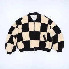 55-66程度 CHARM'S（チャームス） レディース CHECK フリース ジャケット 0119H1