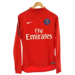 ナイキ NIKE ハーフジップ ジャージ パリサンジェルマン トラックジャケット 裏起毛 M 赤 レッド 854527-676 /☆G