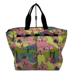 LESPORTSAC(レスポートサック) ハンドバッグ - ピンク×ライトグリーン×マルチ
