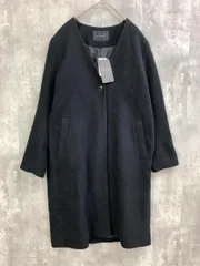 新品 BLISS POINT ブリスポイント BP7130TK12 ライトウールVカラーコート コート sizeL/黒 ◆■ レディース