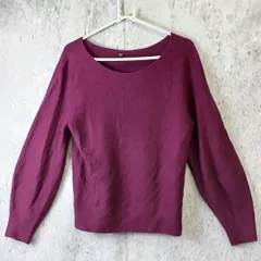 UNIQLO ユニクロ ニット セーター レディース ミドル パープル Mサイズ 〇◇