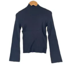 美品 GRAIL グレイル 春夏 SS 長袖ニット レーヨン ブラック レディース M【古着】【中古】【送料無料】