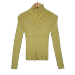 美品 GRAIL グレイル 春夏 SS 長袖ニット レーヨン グリーン レディース S【古着】【中古】【送料無料】