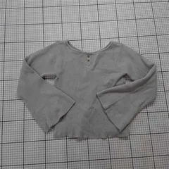 ◇ Θ マジェスティックレゴン MAJESTIC LEGON リブニットトップス ライトグレー M レディース E  【1511110034414】