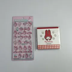 (まとめ売り) サンリオ マイメロディ マメロ メモ帳パッド＋ボンボンドロップ ステッカー