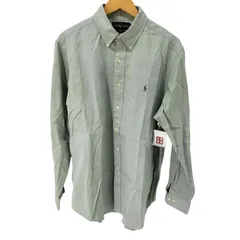 ラルフローレン RALPH LAUREN 90S 香港製 CLASSIC FIT ポニー刺繍 グラフチェック B.D L/S シャツ メンズ import：XL 16 1/2