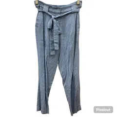 MN4 CORDIER コルディア パンツ クロップドパンツ レーヨンコットン ウエストタック M ブルー レディース  2000002455356のサムネイル
