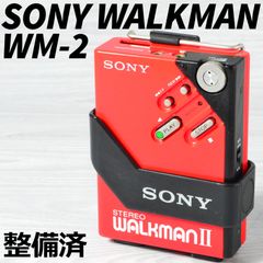 SONY WALKMAN WM-2 カセットウォークマン レッド ケース付 整備済