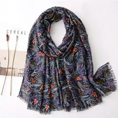フラワー柄ストール フェミニン デザイン 顔まわり華やか シンプルスタイリング プラス アクセント 肌寒い時期 羽織り 軽い 折りたためる 持ち運び便利 レディース 春夏 秋 通年 お花見 旅行  ハロウィン 仮装 魔女   ギフト 即購入OK 送料無料