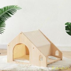 petstar 木製キャットハウス ダブルハウス キャットタワー 猫ベッド