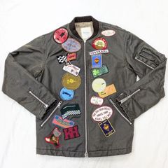 Karl Helmut/ カールヘルム ワッペン ジャケット ライダース Mサイズ ブラウン系