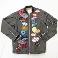 Karl Helmut/ カールヘルム ワッペン ジャケット ライダース Mサイズ ブラウン系