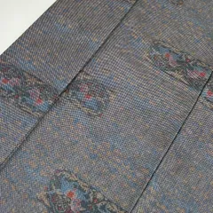 小紋 化繊 洗える着物 素敵な馬 袷 着物 MK-3185