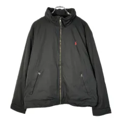 Polo by Ralph Lauren ポロ ラルフローレン ウォームアップジャケット ブラック(メンズ XL)中古 古着 X2174