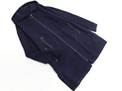 新品 COMME CA コムサ ウール混 フード コート size11/紺 ◇■ レディース