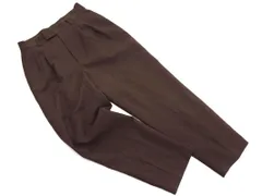green label relaxing グリーンレーベルリラクシング ユナイテッドアローズ ウール混 タック トラウザー パンツ size38/茶 ◇■ レディース