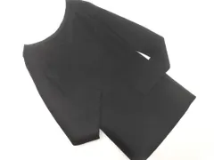 PLST プラステ ウール100% リブ Vネック ニット セーター sizeM/黒 ◇■ レディース