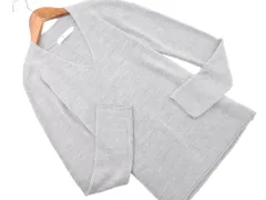 AZUL basic アズールバイマウジー Vネック ニット セーター sizeS/グレー ◇■ レディース
