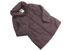 MICHEL KLEIN ミッシェルクラン チェック ダウン ジャケット size40/黒ｘ赤 ◇■ レディース