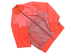 le coq sportif ルコックスポルティフ ゴルフウェア グラデーション プリント ブルゾン ジャケット sizeL/赤 ◇■ メンズ