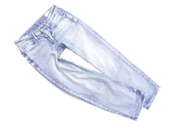 upper hights アッパーハイツ テーパード デニムパンツ size21/青 ■■ レディース