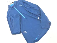 PUMA プーマ ハーフジップ トレーニングウェア カットソー sizeL/青 ◇■ メンズ