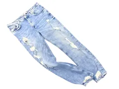 ZARA TRF ザラ トラファ ダメージ加工 デニムパンツ size38/青 ■■ レディース