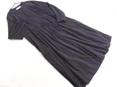 URBAN RESEARCH アーバンリサーチ lab コーデュロイ バンドカラー シャツ ワンピース sizeF/チャコール ◇■ レディース