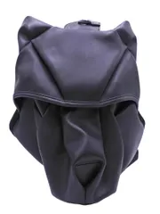 ORIBAGU ブラックオオカミ フェイクレザー ボディ バッグ 黒 ■■ メンズ