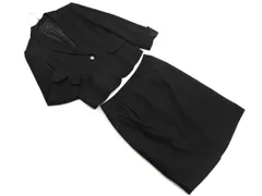 a.v.v アーヴェヴェ ツイード セットアップ ジャケット スカート スーツ size上L 下XL/黒 ◇■ レディース