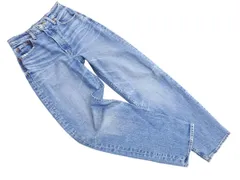 mousSY マウジー USED加工 ハイウエスト デニムパンツ size24/青 ■■ レディース