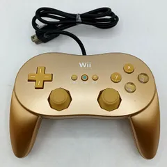 【中古動作品】Wii クラシックコントローラーPro ゴールド 非売品