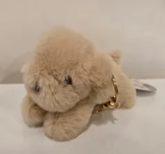 犬 ぬいぐるみ キーホルダー ベージュ ぬいぐるみ