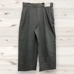 F-015-304   未使用 　ユニクロ　UNIQLO　  WOMEN 　XXL　ハイウエストタックワイドパンツ　 Dark Gray