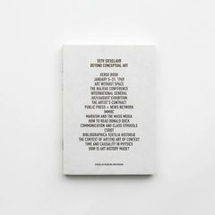 【新品】【1点販売】BEYOND CONCEPTUAL ART by Seth Siegelaub [美術品コレクション集 アートコレクター パトロン アート 絵画 家具 アートブック マクシミリアン・ゴールドシュミット=ロスチャイルド]