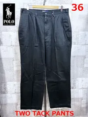 ポロラルフローレン ツータック チノパン 36 ブラック POLO RALPH LAUREN 黒 CHINO