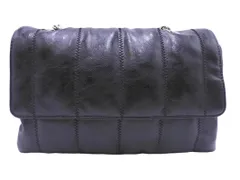 ZARA ザラ フェイクレザー セミショルダー バッグ 黒 ■■ レディース