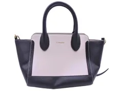 chouette アンドシュエット レザー ショルダー ハンド バッグ アイボリーｘ黒 ■■ レディース