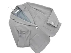 NATURAL BEAUTY BASIC ナチュラルビューティーベーシック テーラード ジャケット sizeL/グレー ■■ レディース