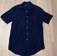 ポロ リネン ネイビー 半袖 あんさんぶるスターズ！！(あんスタ) s