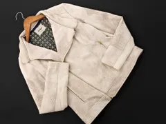 Desigual デシグアル スウェード調 刺繍 ライダース ジャケット size40/オフホワイト ◇■ レディース