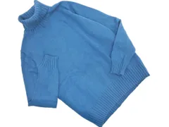 UNIQLO +J ユニクロ ジルサンダー カシミヤ混 タートルネック ニット セーター sizeM/青緑 ◇■ レディース