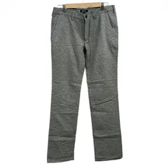 Burberry Black Label(バーバリーブラックレーベル) パンツ サイズ79 メンズ新品同様  - ライトグレー×黒 フルレングス/千鳥格子柄