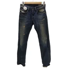 ディーゼルインダストリー Diesel Industry WAYKEE ウォッシュド ストレート ダメージ クラッシュ デニム パンツ Y2K  メンズ  W26L32