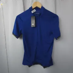新品／アディダス／サイクルジャージ半袖ジップアップアウター／レディース XS-S