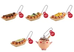 【中古】キーホルダー 全5種セット 「築地銀だこ ミニチュアチャームコレクション」